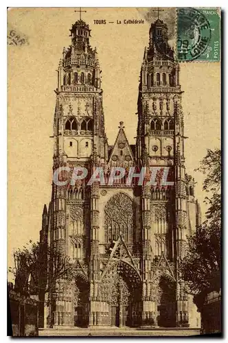 Cartes postales Tours La Cathedrale