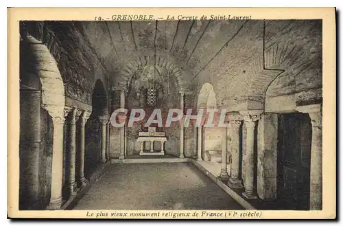 Cartes postales Grenoble la Crypte de Saint Laurent