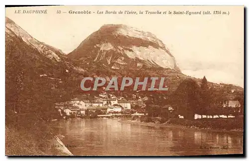 Ansichtskarte AK Le Dauphine Grenoble les bords de l'Isere la Tronche et le Saint Eynard