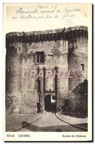 Cartes postales Loches Entree du Chateau