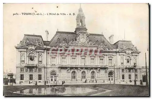 Cartes postales Tours I et L l'Hotel de Ville