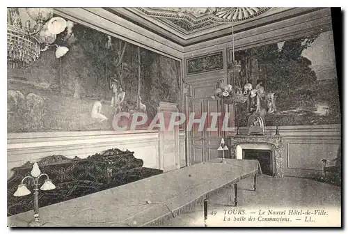 Cartes postales Tours le Nouvel Hotel de Ville la Salle des Commissions