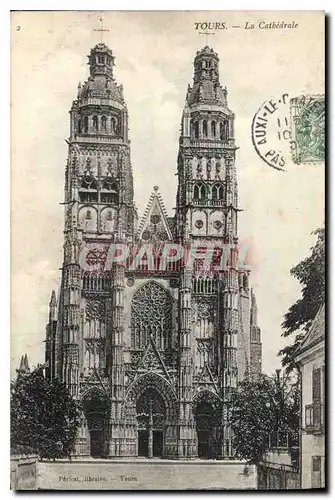 Cartes postales Tours la Cathedrale