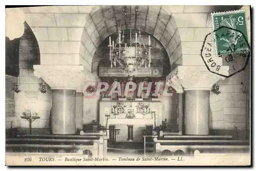 Cartes postales Tours Vasilique Saint Martin Tombeau de Saint Martin