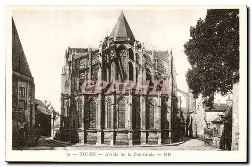 Cartes postales Tours Abside de la Cathedrale