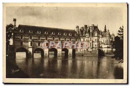 Cartes postales Chenonceaux I et L le Chateau Cote Est construit par Thomas general des Finances et Catherine Br