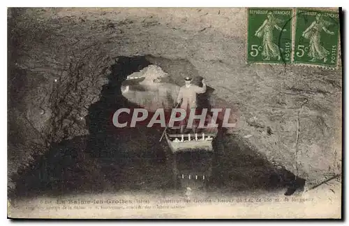 Cartes postales La Balme les Grottes Isere Interieur les Grottes retour du Lac