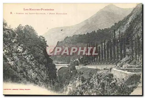 Ansichtskarte AK Les Hautes Pyrenees Gordes de Saint Sauveur Pont Napoleon