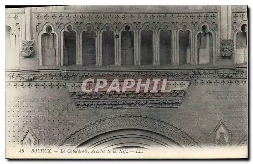 Cartes postales Bayeux La Cathedrale Arcades de la Nef