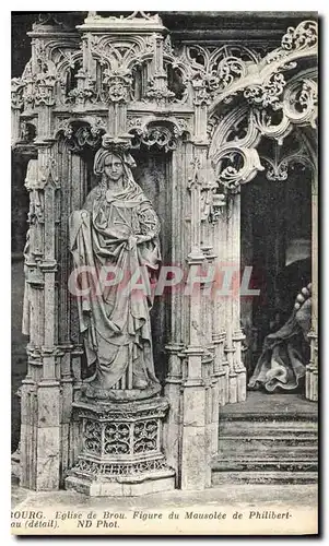 Cartes postales Bourg Eglise de Brou Figure du Mausolee de Philibert