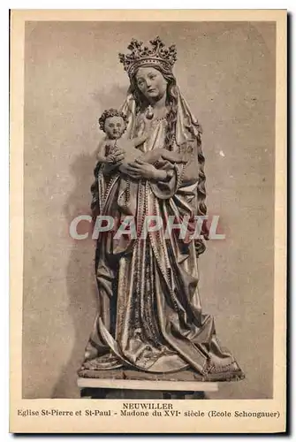 Cartes postales Neuwiller Eglise St Pierre et St Paul Madone