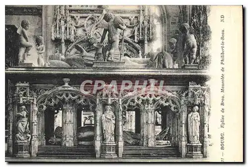 Cartes postales Bourg Eglise de Brou Mausolee de Philibert le Beau