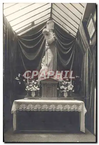 CARTE PHOTO Statue