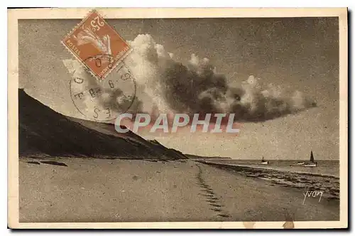 Cartes postales La Douce France Les Charmes de la Cote d'Argent Mer et Foret Vers la mer Les grandes Dunes du Sa