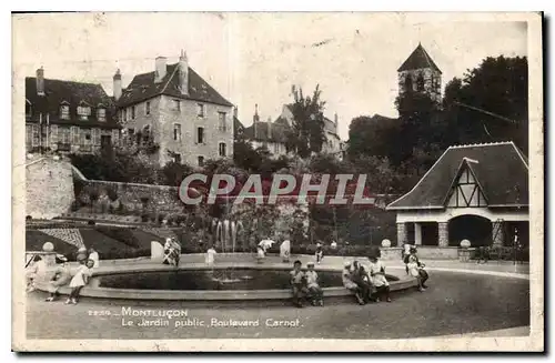 Cartes postales Montlucon Le Jardin public Boulevard Carnot