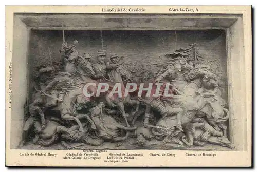 Cartes postales Haut Relief de Cavalerie Mars le Tour Le fils du General Henry Legrand