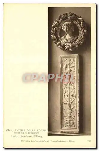 Cartes postales Andrea della robbia Kopf eines Junglings