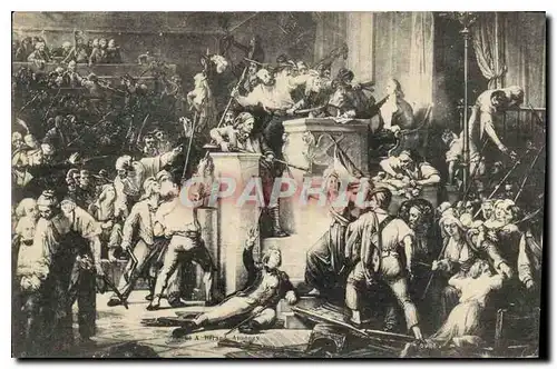 Ansichtskarte AK Annonay Ardeche Reproduction du Tableau de Vinchon seance de la Conventon presidee par Soissy d'