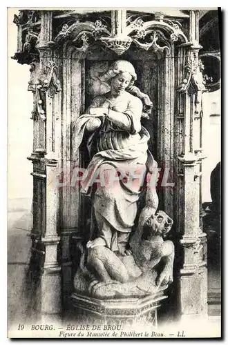 Cartes postales Bourg Eglise de Brou Figure du Mausolee de Philibert le Beau