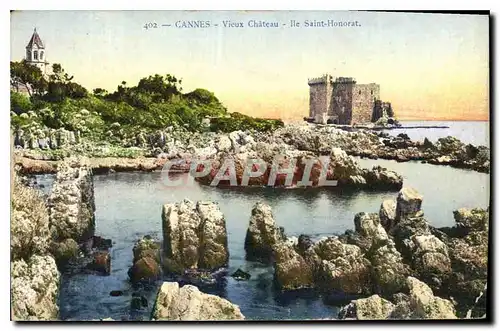 Ansichtskarte AK Cannes Vieux Chateau Ile Saint Honorat