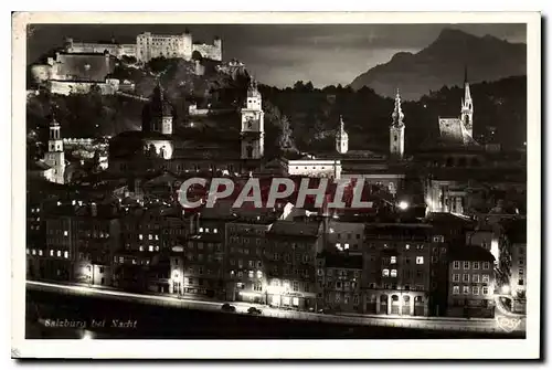 Cartes postales Salzburg bei Nacht