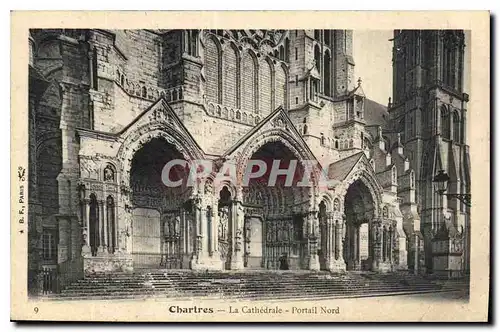 Ansichtskarte AK Chartres La Cathedrale Portail Nord