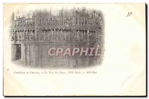 Cartes postales Cathedrale de Chartres Le Tour du Choeur