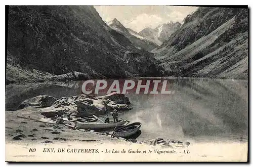 Ansichtskarte AK Env de Cauterets Le Lac de Gaube et le Vignemale