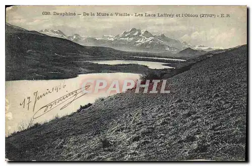 Cartes postales Dauphine De la Mure a Vizille Les Lacs Laffrey et l'Obiou