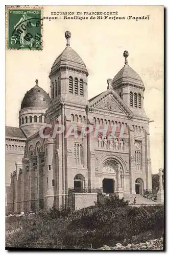 Cartes postales Excursion en Franche Comte Besancon Basilique de St Ferjeux Facade