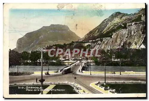 Cartes postales Grenoble Place de la Bastille et le Neron