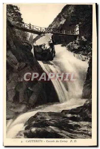 Cartes postales Cauterets Cascade du Cerisey