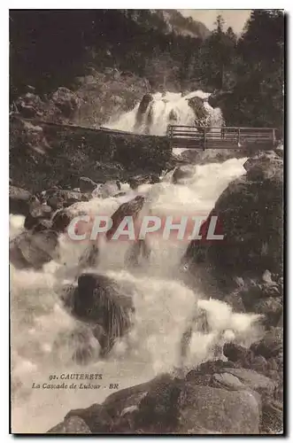 Ansichtskarte AK Cauterets La Cascade de Lutour