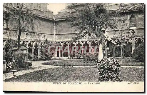 Cartes postales Musee de Toulouse Le Cloitre