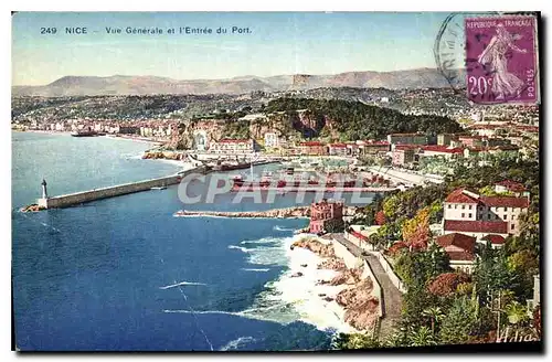Cartes postales Nice Vue generale et L'Entree du Port