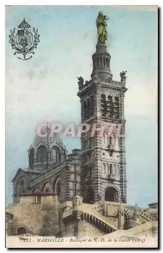 Cartes postales Marseille Basilique de N D de la Garde