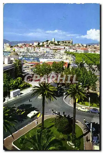 Ansichtskarte AK Cannes Vue generale sur le Port et le Suquet