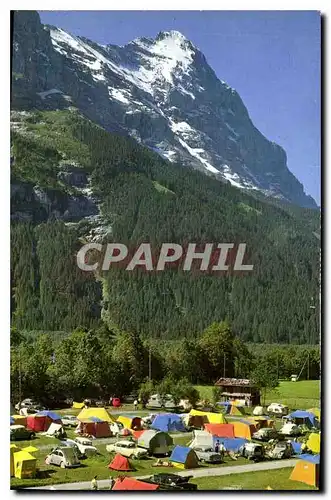 Ansichtskarte AK Camp zum Gletscherdorf Grindenlwald Eiger