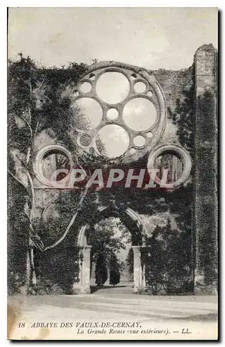 Cartes postales Abbaye des Vaulx de Cernay La Grande Rossace vue exterieure