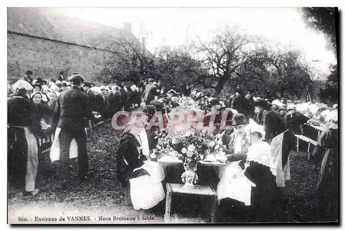 REPRO Environs de Vannes Noce Bretonne a table
