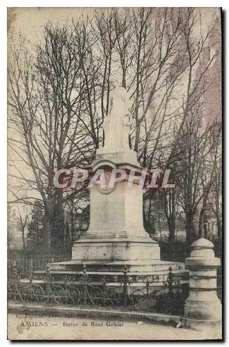 Cartes postales Amiens Statue de Rene Goblet