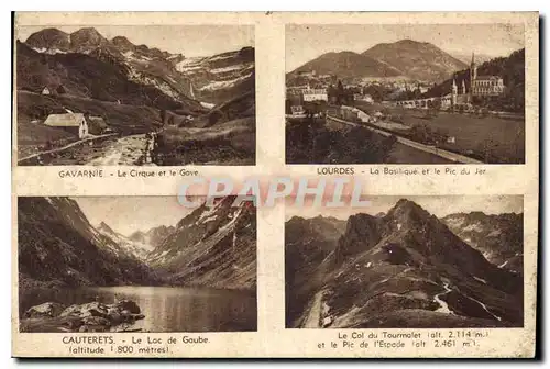 Cartes postales Gavarnie Lourdes Cauterets Le Col du Tourmalet