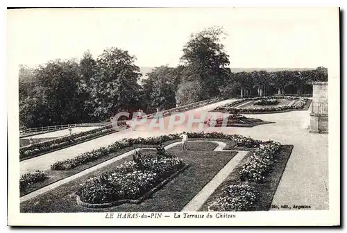 Ansichtskarte AK Le Haras du Pin La Terrasse du Chateau