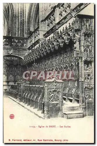 Cartes postales Eglise de Brou Les Stalles