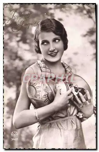 Cartes postales Joyeuses Paques Femme