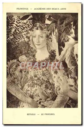 Cartes postales Florence Academie Des Beaux Arts Botticelli Le Printemps