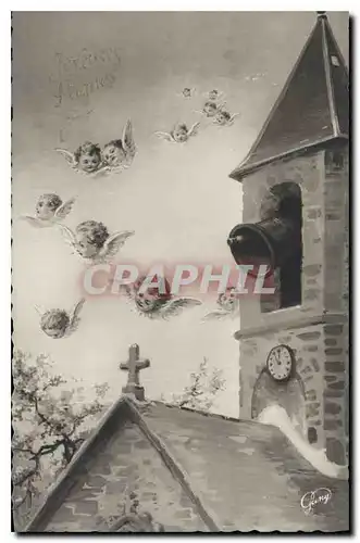 Cartes postales Joyeuses Paques Anges