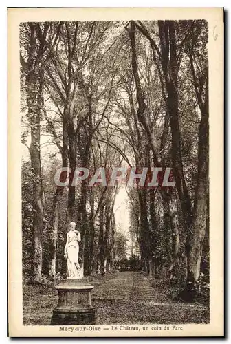 Cartes postales Mery sur Oise Le Chateau un coin de Parc