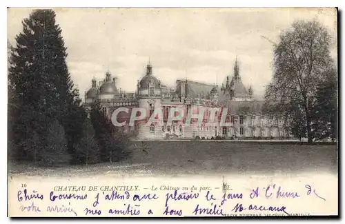 Ansichtskarte AK Chateau De Chantilly Le Chateau vu du parc