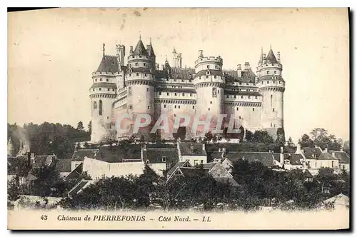 Cartes postales Chateau de Pierrefonds Cote Nord